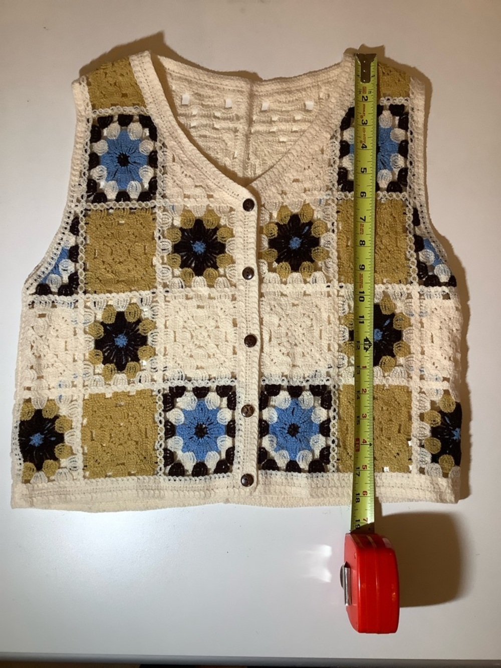 SHEIN 3-Pc Retro Vest Bundle - Granny Square, Plaid & Colorblock - XS/S - Picture 6 of 12